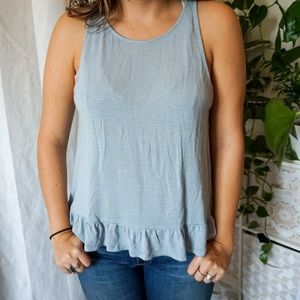 Mossimo Supply Co. pastel blue striped tank